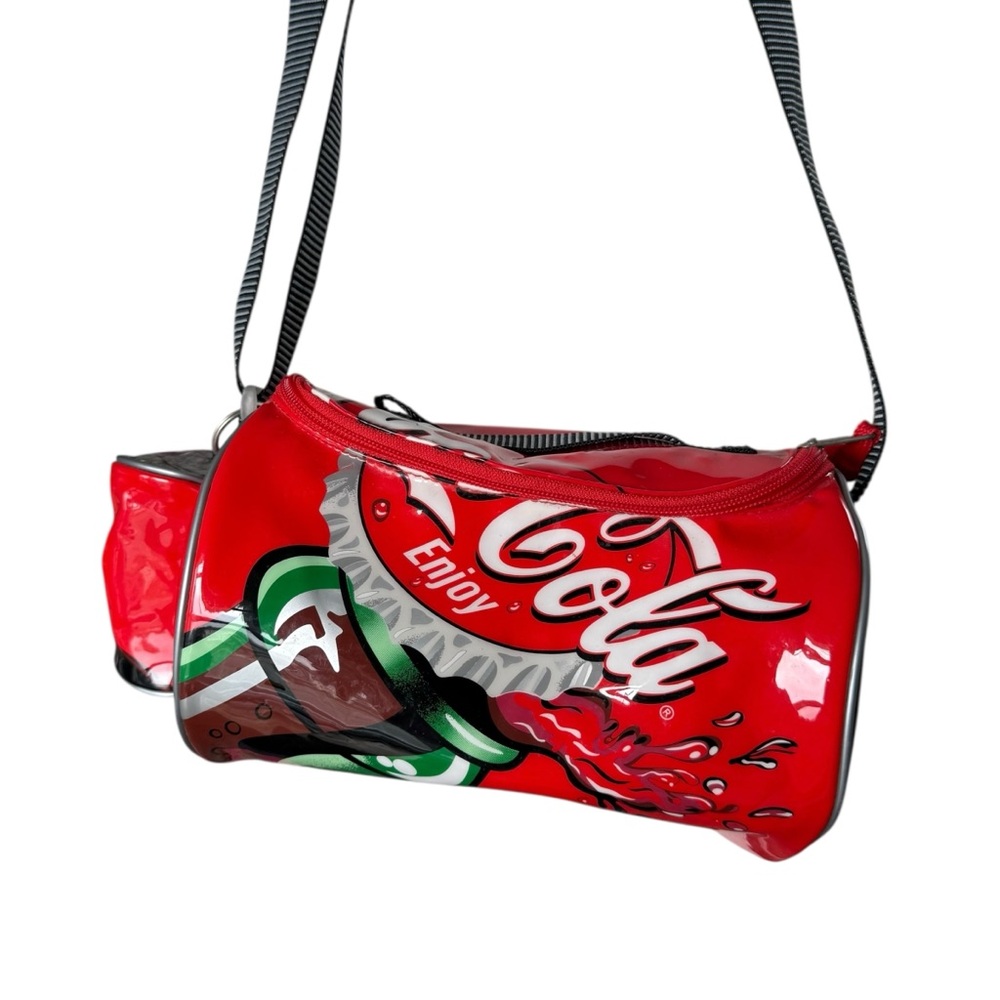Retro 90s y2k Coca-Cola Red and Green Graphic lunch Bag coin purse thermal